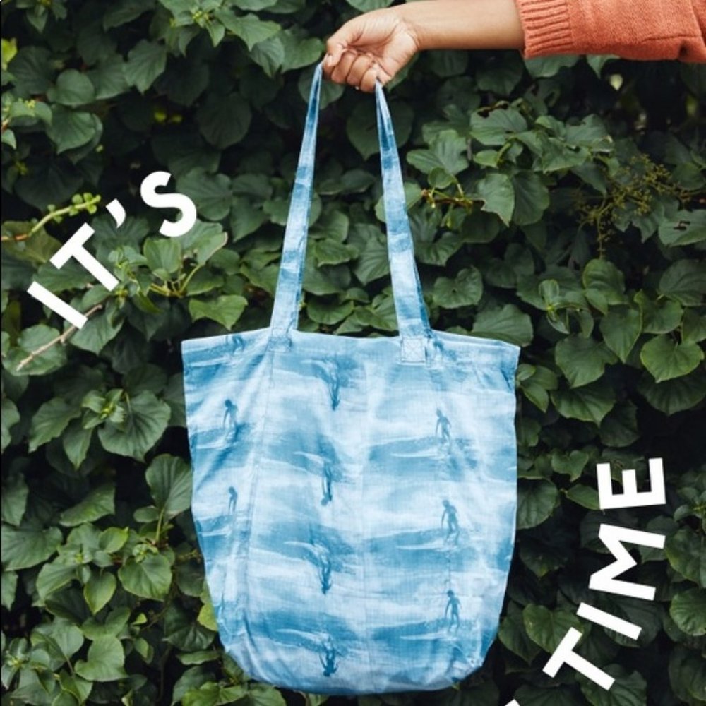 Madewell The Recycled Reusable Tote in Wave Rider